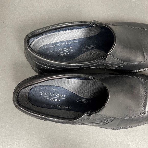 Rockport Trutech Men\'s Shoes Black 10 Leather Upper Slip On H79738 main image 7